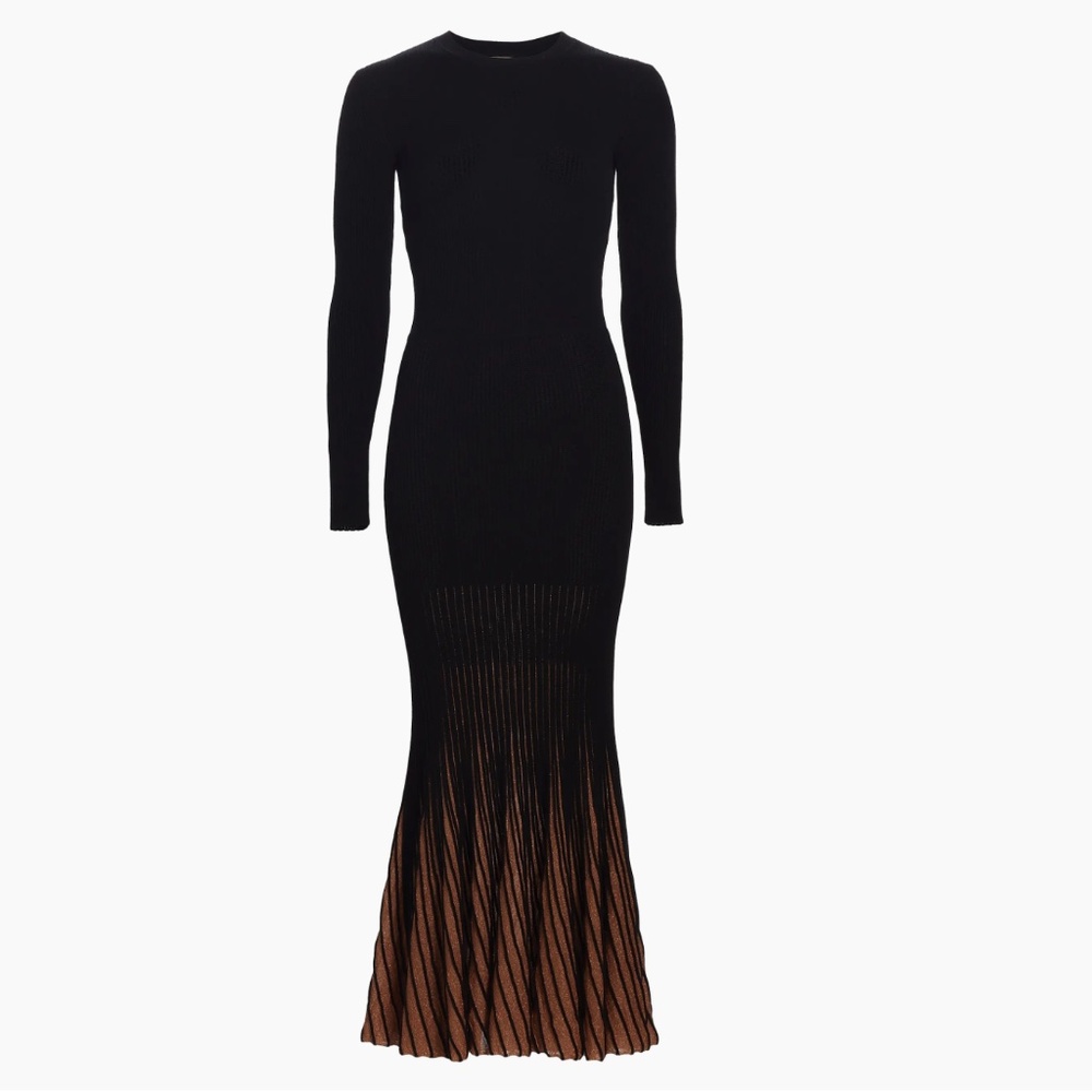 Ulla Johnson Magnolia Ombré Rib-Knit Maxi Dress